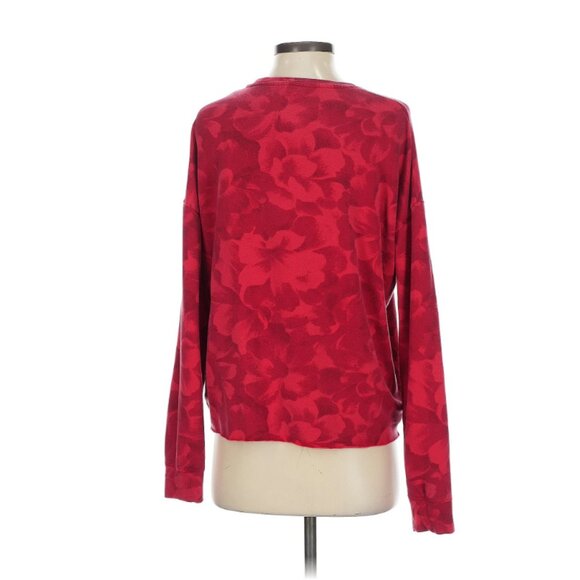 Athleta Balance Pullover Sweatshirt in Floral Red Chakra - Oversized - Size XXS - Picture 9 of 12